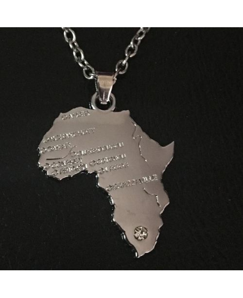 Stříbrný bižu řetízek Afrika
