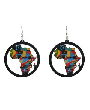 Afrikai zászlók fülbevaló