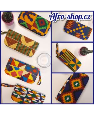 African Print zipper wallet