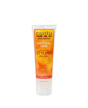 Cantu Extreme Hold Styling Stay Glue Gel.