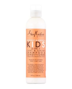 SheaMoisture's Coconut & Hibiscus Kids 2-in-1 Curl & Shine Shampoo & Conditioner