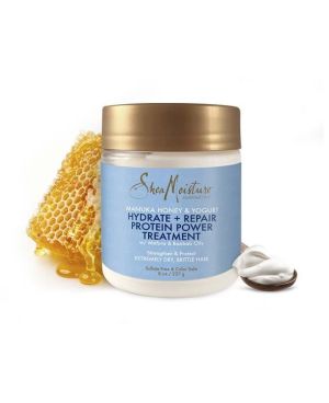 SheaMoisture Manuka méz és joghurt hidrát + Repair Protein-Strong kezelés