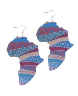 Ohrringe mit Afrika-Print