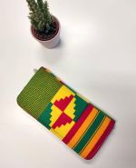 African Print zipper wallet
