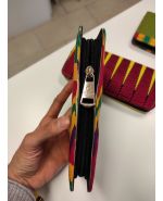 African Print zipper wallet