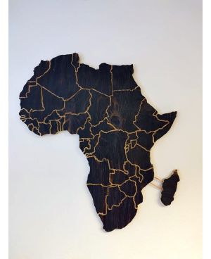 Wooden Africa on the wall