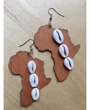 Ohrringe mit afrikanischen Muscheln
