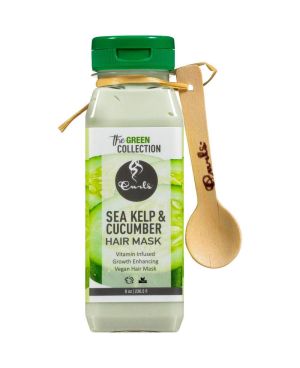 CURLS Sea Kelp Cucumber Hair Mask – Vegane Maske für wirres, trockenes, glanzloses Haar.