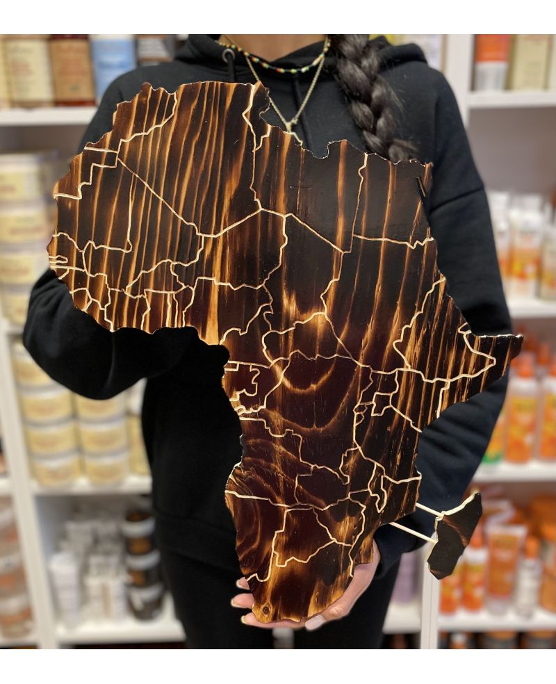 Wooden Africa on the wall