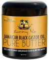 Sunny Isle Jamaikanisches schwarzes Rizinusöl, reine Butter, 236 ml