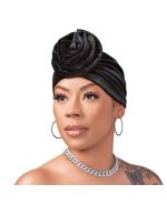 RED Top Knot Turban