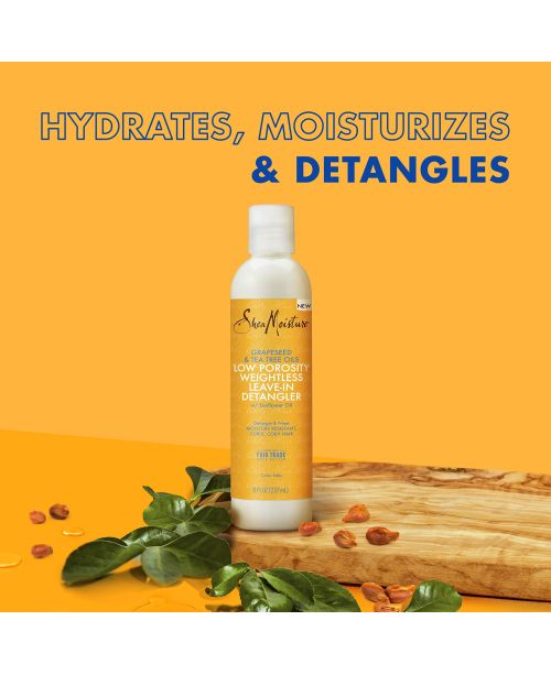 Shea Moisture Low Porosity Weightless Leave in Conditioner, 237 ml