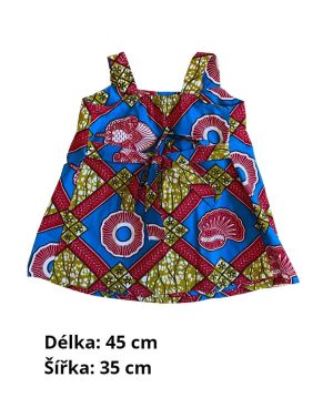 Afrikai anyagból készült lányruha