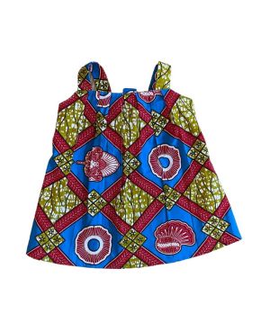 Dívčí šaty z africké látky