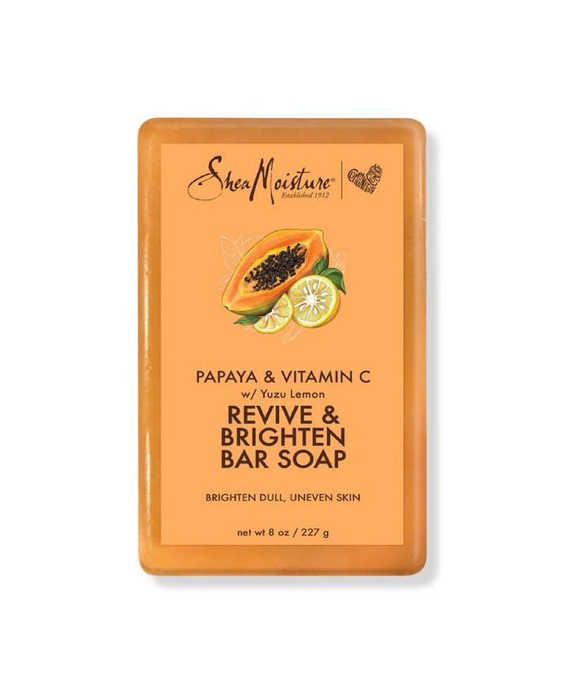 Shea Moisture Papaya & Vitamin C Revive & Brighten Bar Soap, 227 g