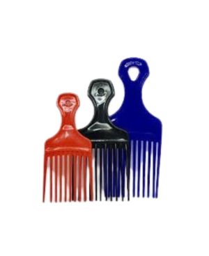 3pcs Plastic Afro Combs