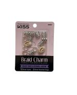 Kiss Braid Charm - Silver Tubes and Seashell Accent