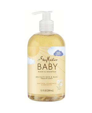 Shea Moisture Raw Shea Camomile & Argan Baby wash & Shampoo 384ml384ml