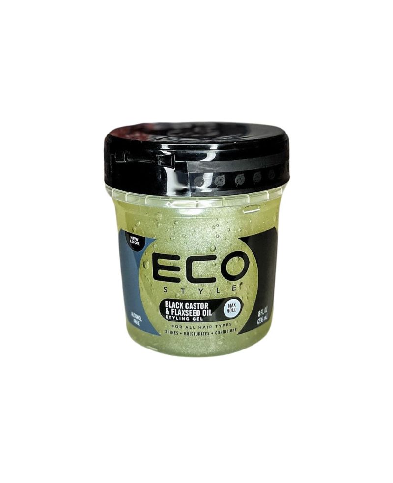 EcoStyle fekete ricinus és lenmagolaj gél 473 ml