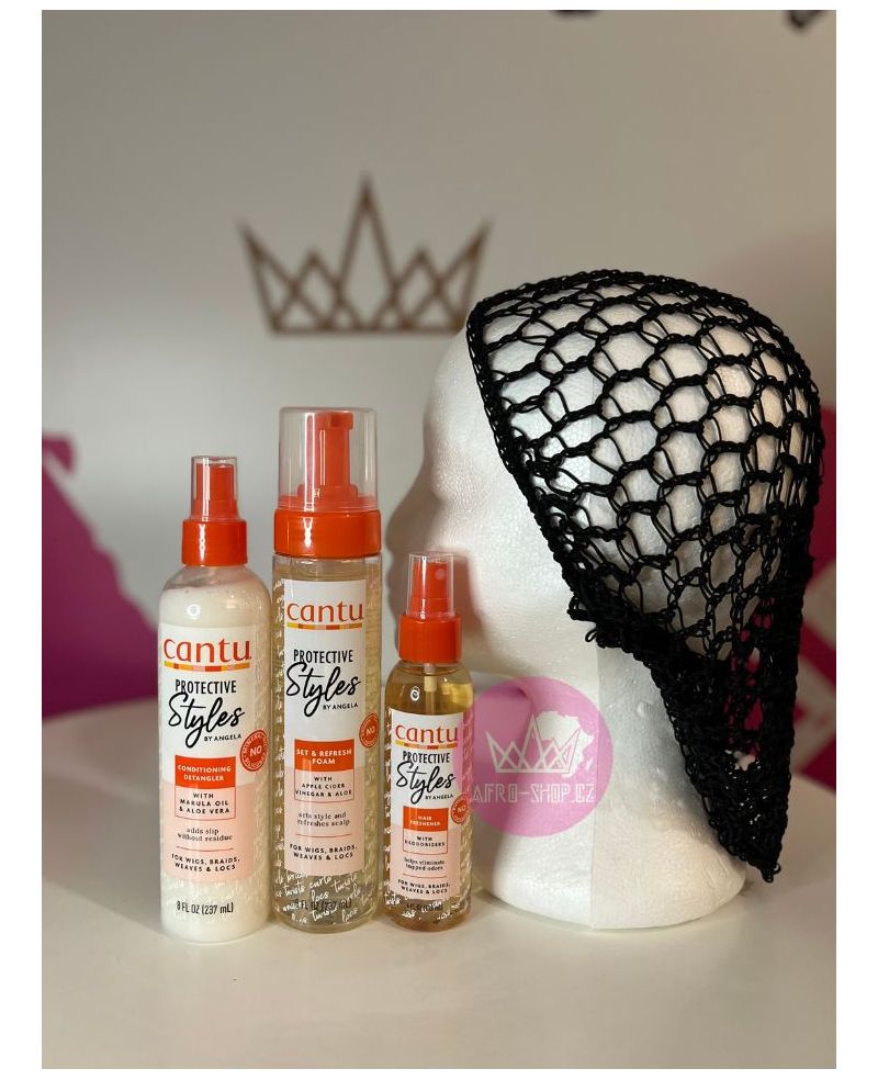 Vánoční set: Péče o pletené účesy Cantu Protective Styles