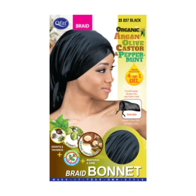 Qfitt Organic Braid Bonnet – Shea Butter & Olive Oil