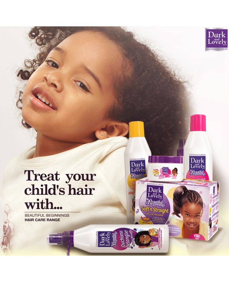 Kit Soft & Beautiful Just for Me Softner Kit Relaxer Stiraggio per Capelli  Afro Bambini 