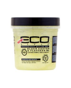 EcoStyle Gel aus schwarzem Rizinus- und Leinsamenöl, 473 ml
